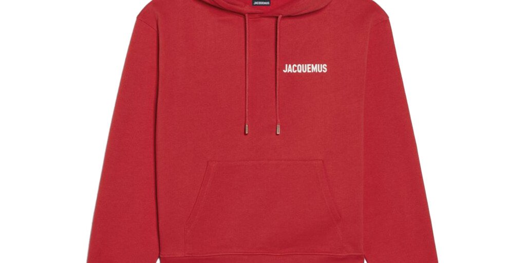 LE SWEAT CAPUCHE JACQUEMUS RED Une Belle Journée